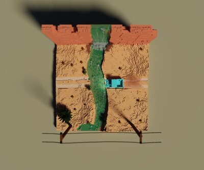 Sunset Stream Crossing Top